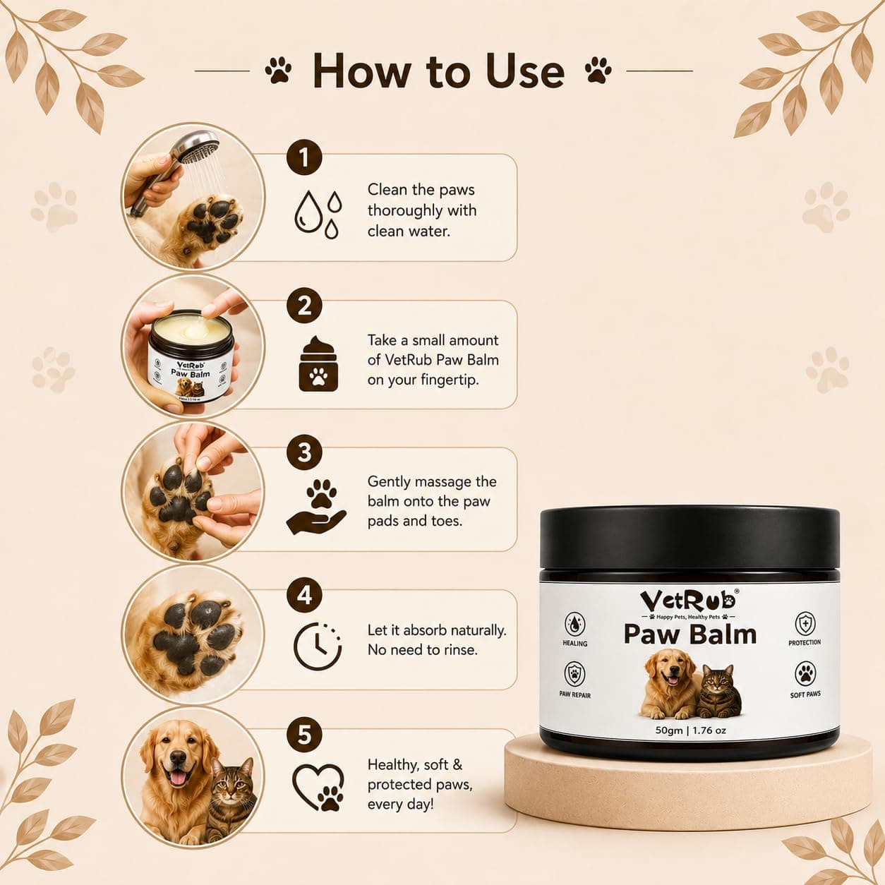 VetRub Paw Balm 6