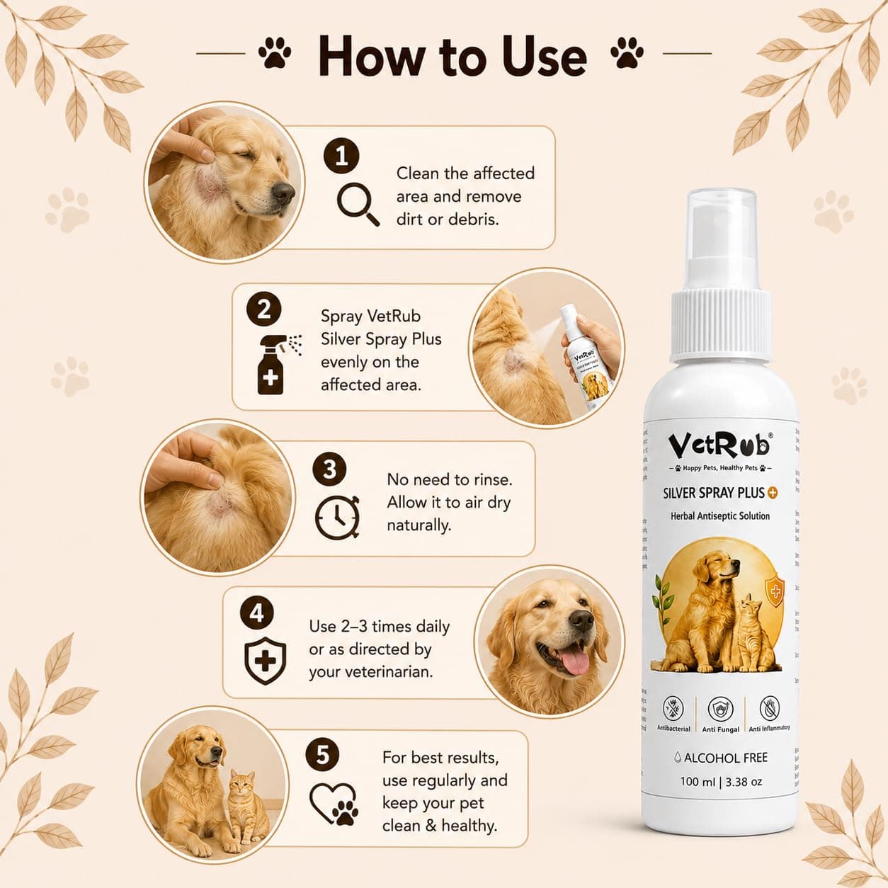 VetRub Silver Spray Plus 6
